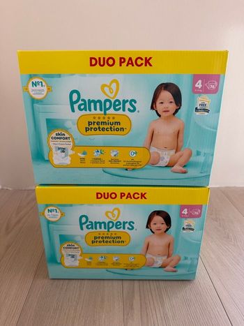 152 couches Pampers premium taille 4