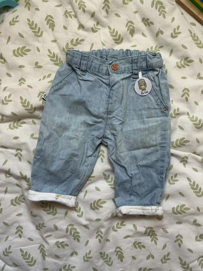 Pantalon léger bleu clair 3 mois la compagnie des petits - photo numéro 3