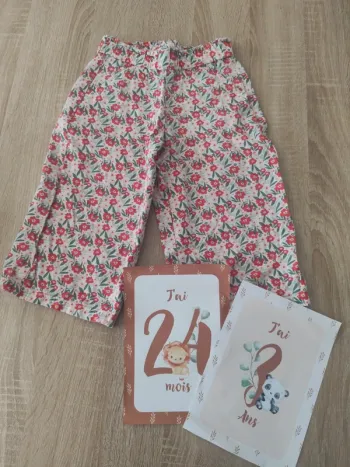 Pantalon tape à l'oeil bebe fille