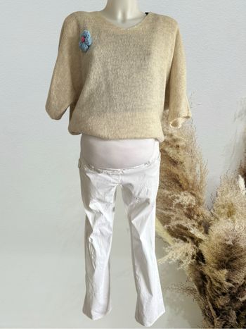 Jeans blanc de grossesse femme enceinte colline by verbaudet 38/M
