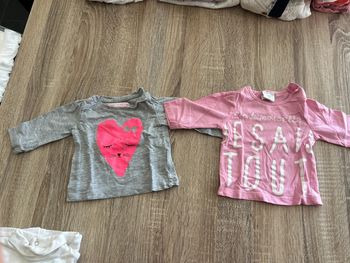 Lot tee shirt manches longues 3 mois
