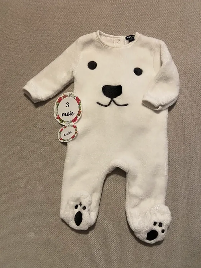 Pyjama Kiabi 3 mois bien chaud très bon état