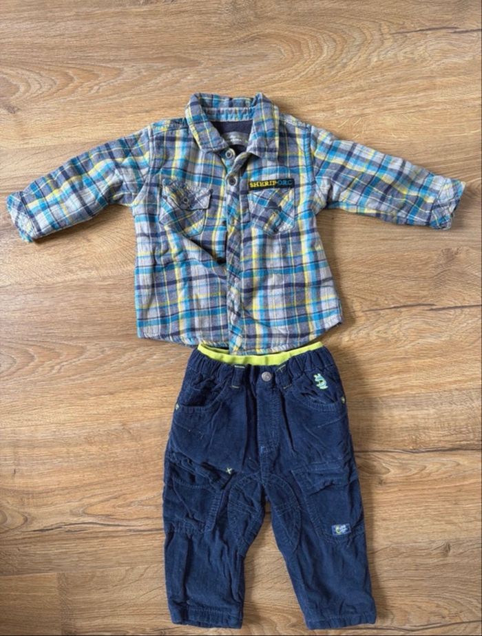 Chemise et pantalon bébé 6 mois