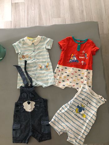 Vêtements été sergent major, orchestra et sans marque 6 mois