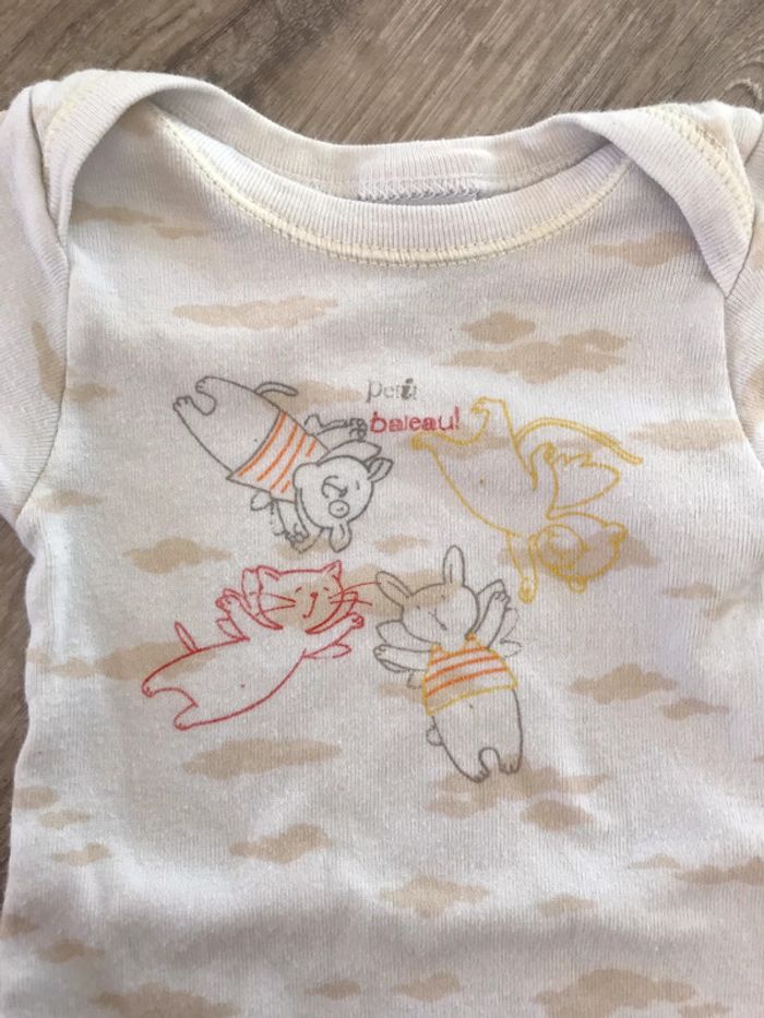 Lot 3 body manches longues mixte petit bateau - photo numéro 5