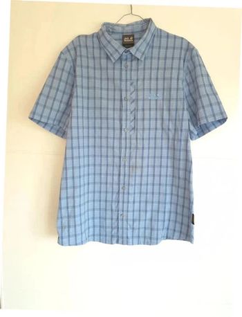 Chemise à carreaux courtes manches homme Jack Wolfskin
