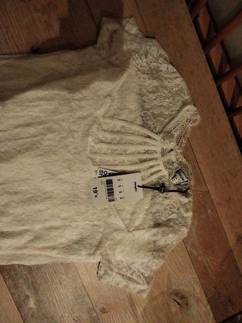 Robe blanche dentelle taille s/36