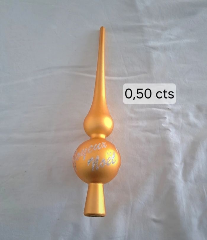 Deco de noel pour mettre en haut du sapin