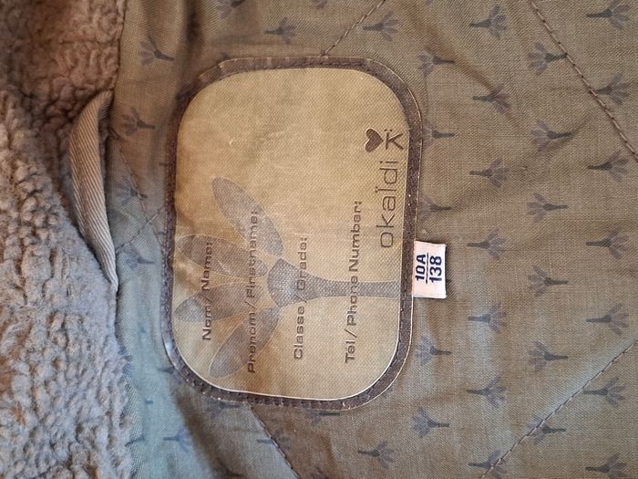 Anorak doublé fille 10 ans couleur taupe - photo numéro 9