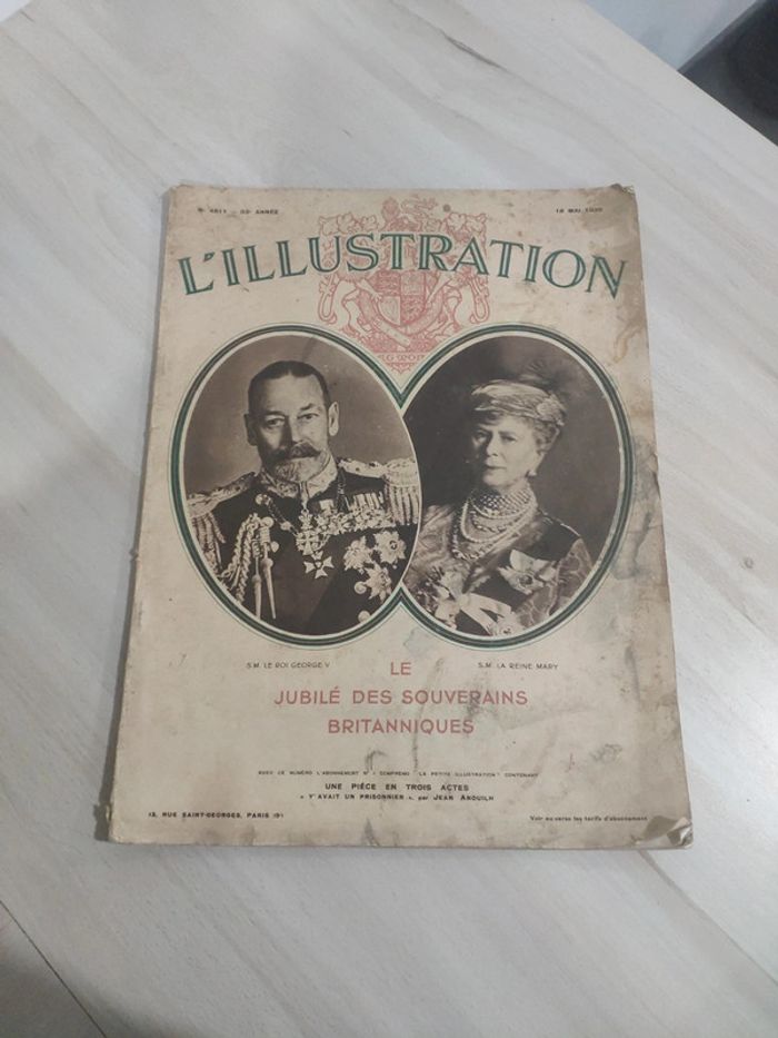 Livre L'illustration jubilé des souverains britanniques Reine Mary roi George V 1935