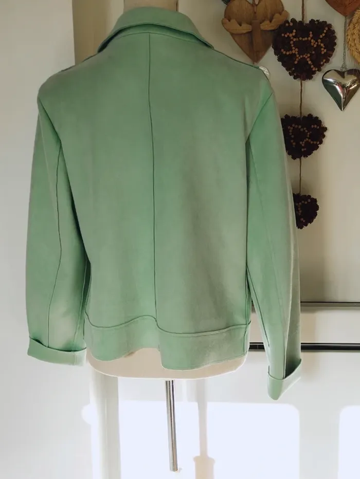 🌱 veste Daim pistache 🫒 coloris tendance de l'automne 🍂 - photo numéro 6