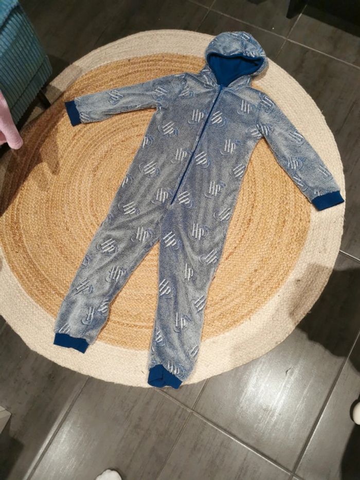 Combinaison pyjama harry potter garçon 8 ans bleu moucheté - photo numéro 3