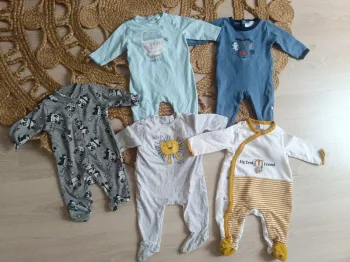 Lot de 5 pyjama coton 3 mois