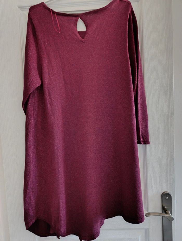 Robe bordeaux à paillettes Grana XXL - photo numéro 4