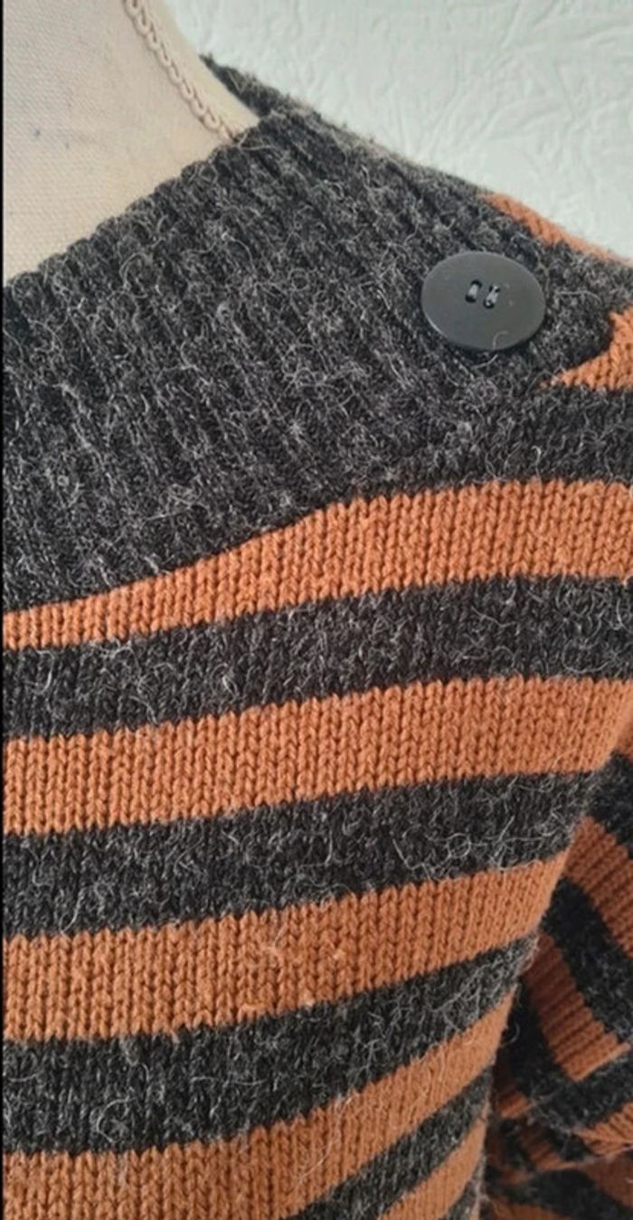 Pull mi long à rayures - photo numéro 5