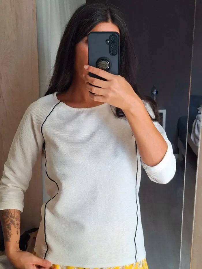 Blouse Promod blanche S - photo numéro 2