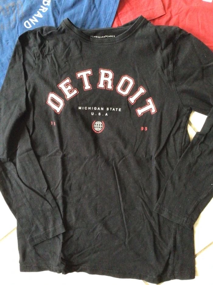 Lot de 5 maillots manches longues garçon 11-12 ans - photo numéro 2