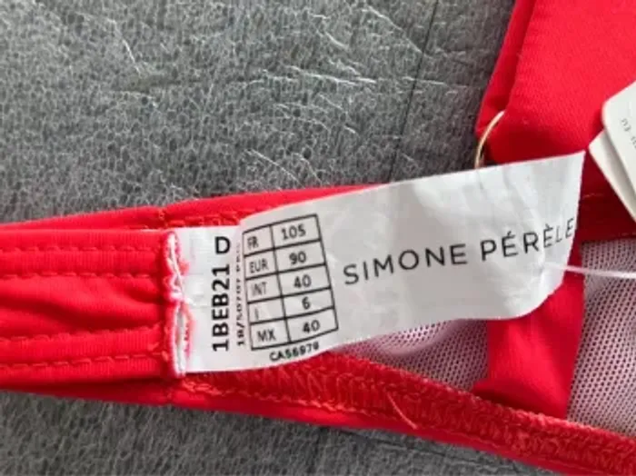 Haut maillot rouge Simone Pérèle neuf - photo numéro 10