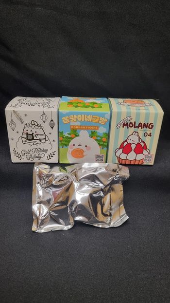 Lot de 3 Blind Box Limitées Gateaux, Jeju, Gold - Corée du Sud