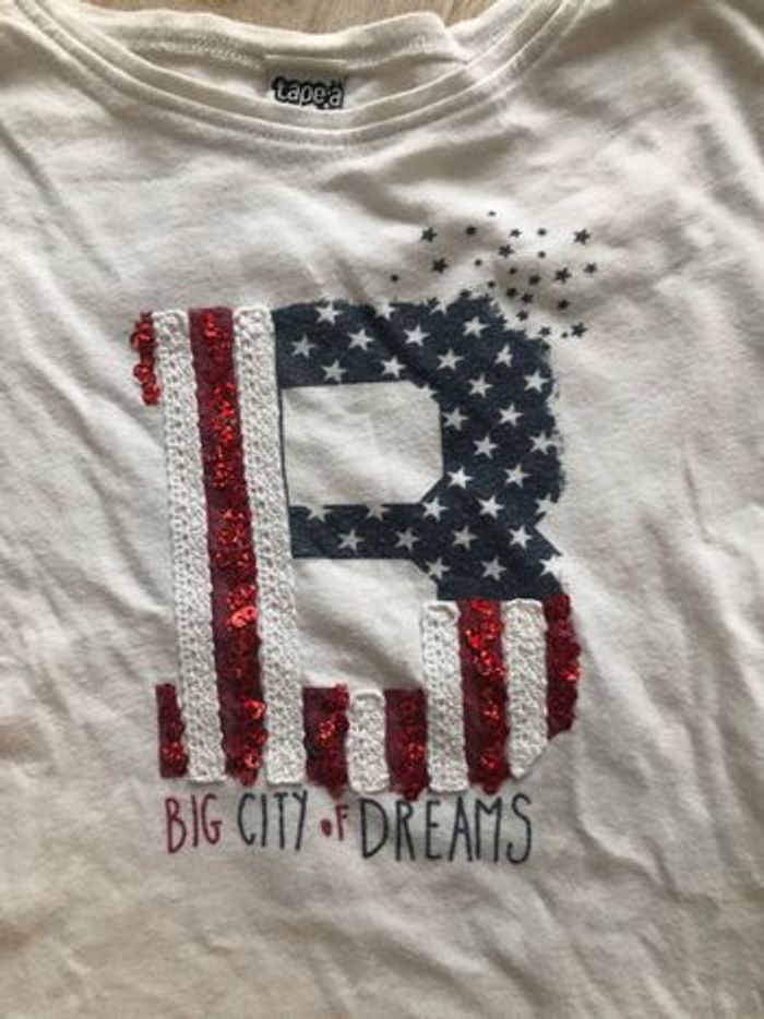 Tee-shirt blanc fille TAO - photo numéro 4