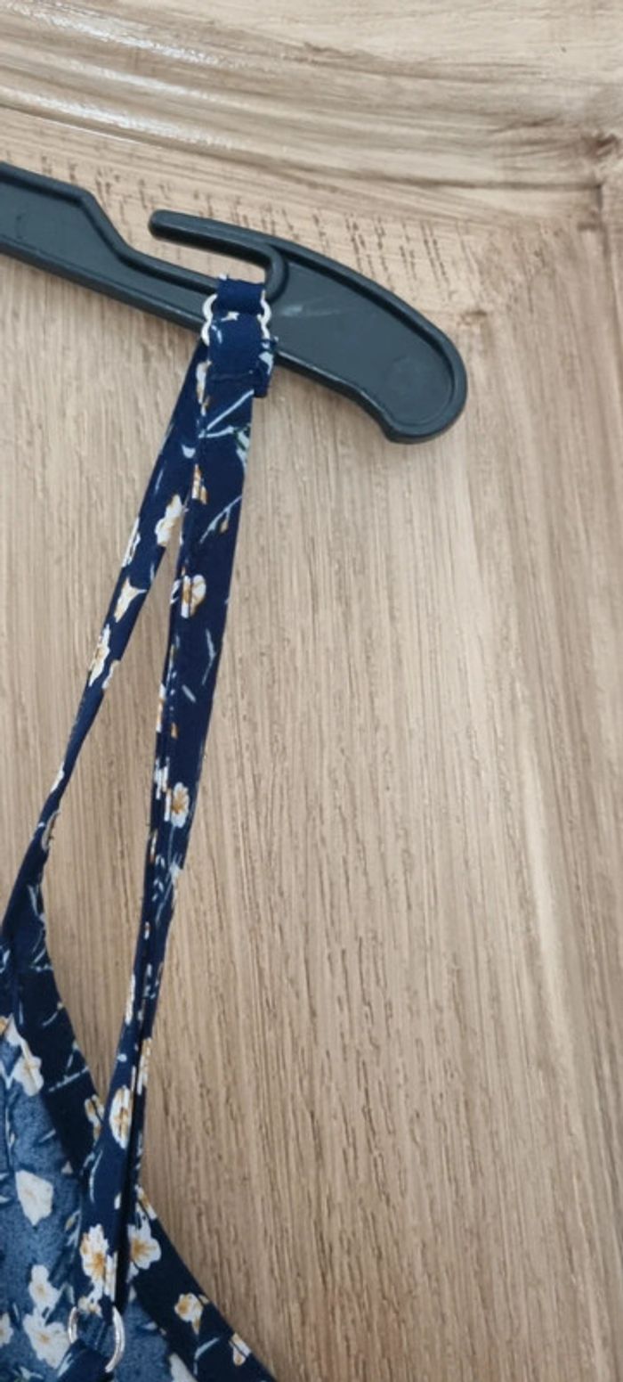 Petit robe fleurie bleu marine - photo numéro 5