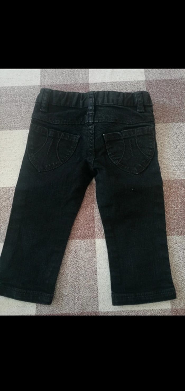 Pantacourt en jean noir 3 ans dpam - photo numéro 3