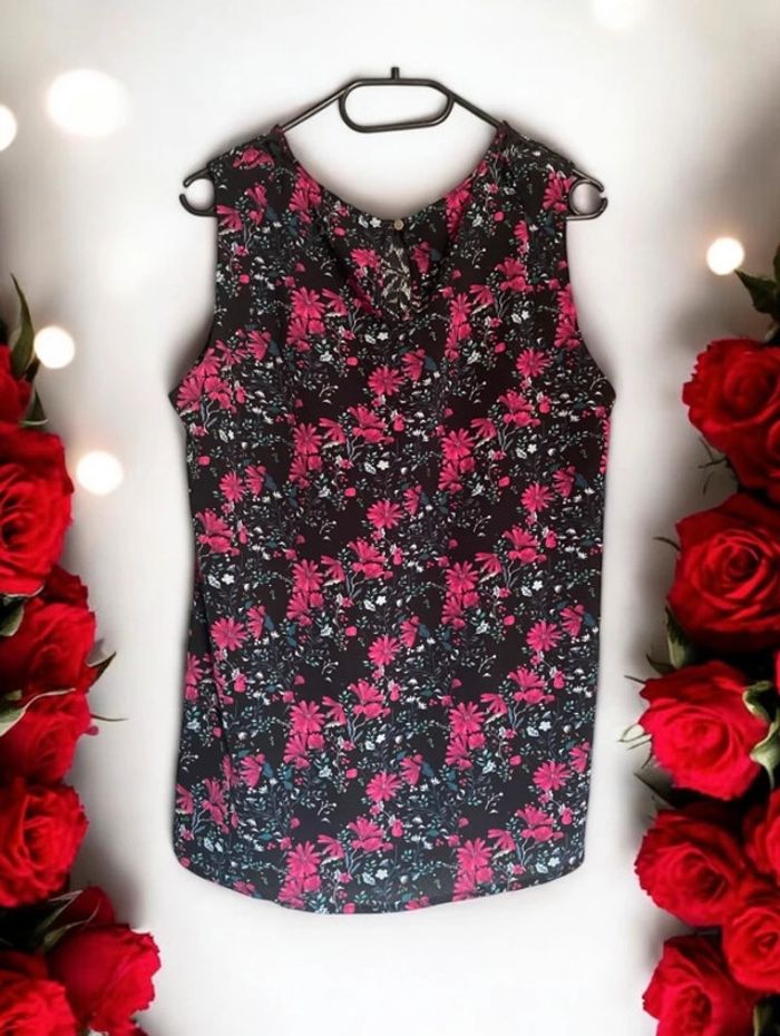 🌹Débardeur motif floral,femme taille 44🌹 - photo numéro 2