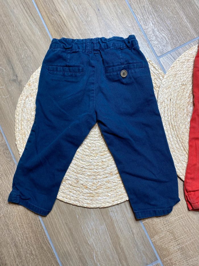 Lot de 2 pantalons bébé - 9 mois - photo numéro 4