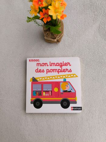 Livre Kididoc Mon imagier des pompiers Nathan