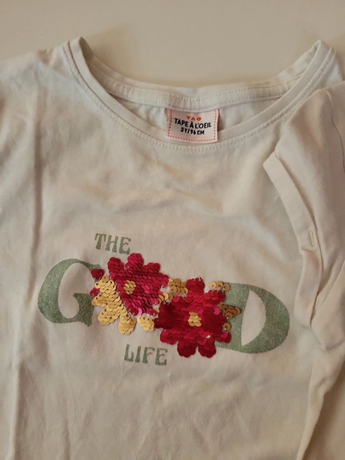 Lot 2 tee shirt tao 3ans - photo numéro 8
