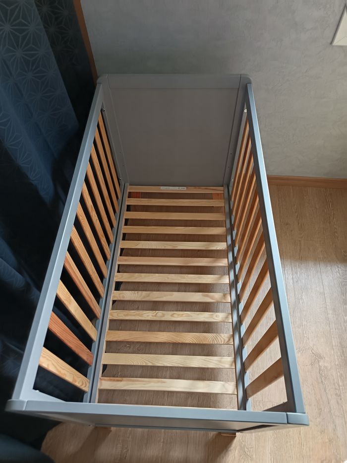 Lit bébé évolutif Love For Sleep 120x60 – pin & gris - photo numéro 2