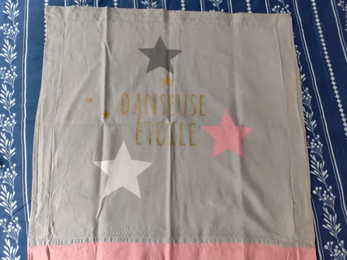 Parure lit 1 personne housse de couette + taie danseuse étoile - photo numéro 6