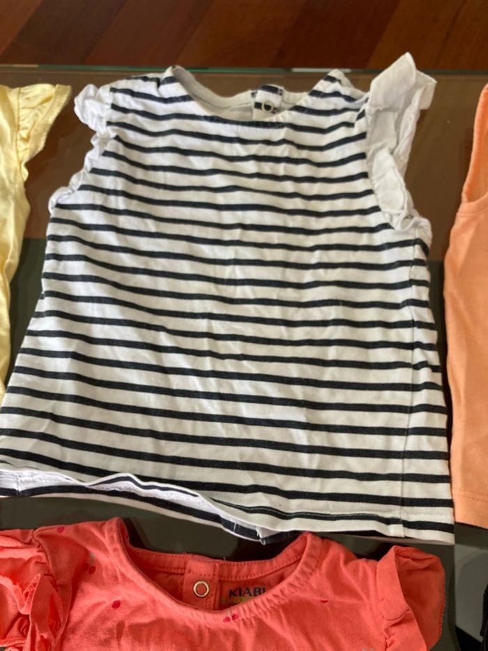 Lot de 6 tee-shirts sans manches 12 mois - photo numéro 5