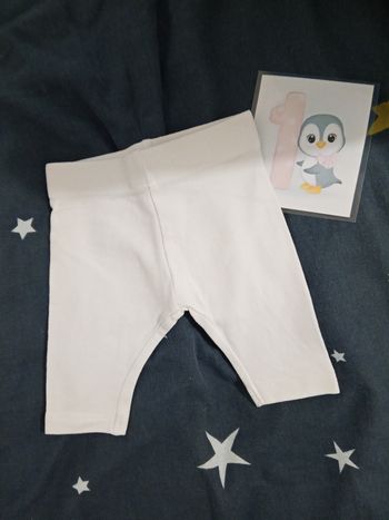 Legging blanc _ 1 mois