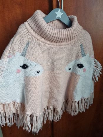 Poncho licorne 5-7ans