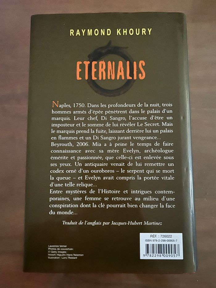 Eternalis Raymond Khoury France Loisirs - photo numéro 5