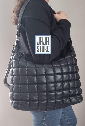 Magnifique Sac à main Ines Delaure matelassé Noir