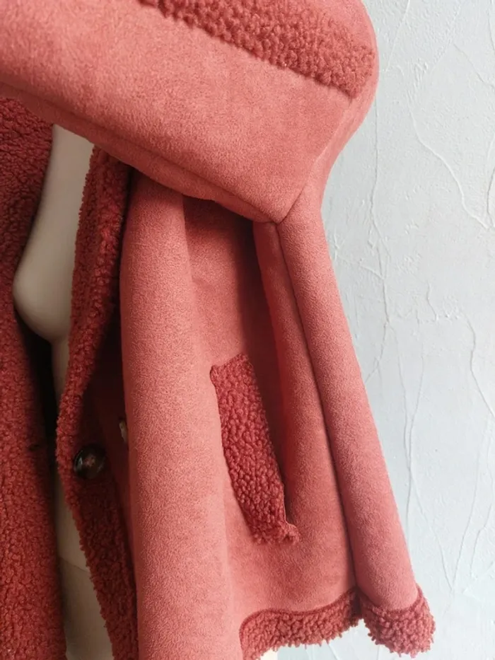 Manteau bouclée orange - photo numéro 5