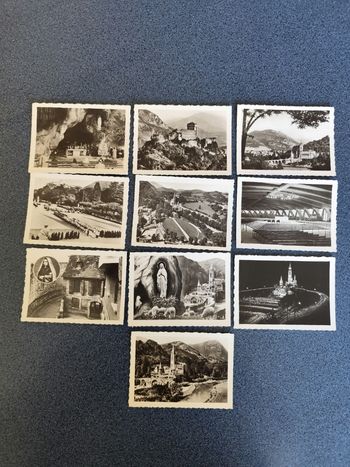 10 petites cartes postales anciennes Lourdes