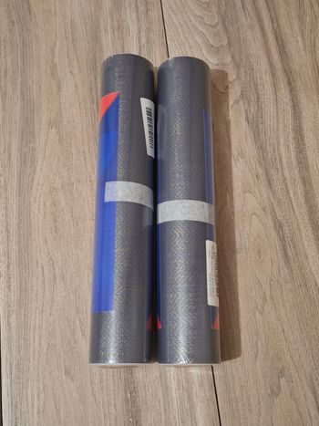 Lot 2 rouleaux Papier peint autocollant bleu doré mural à motifs pour meubles mur imperméable