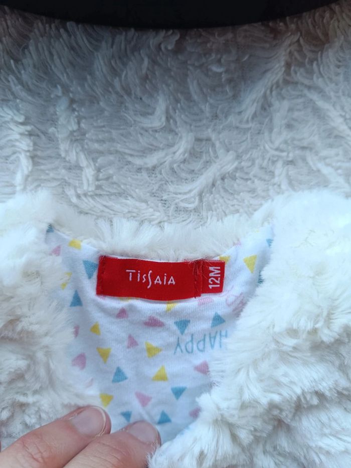Boléro sans manche cardigan Fille 12 mois fourrure Tissaia - photo numéro 5