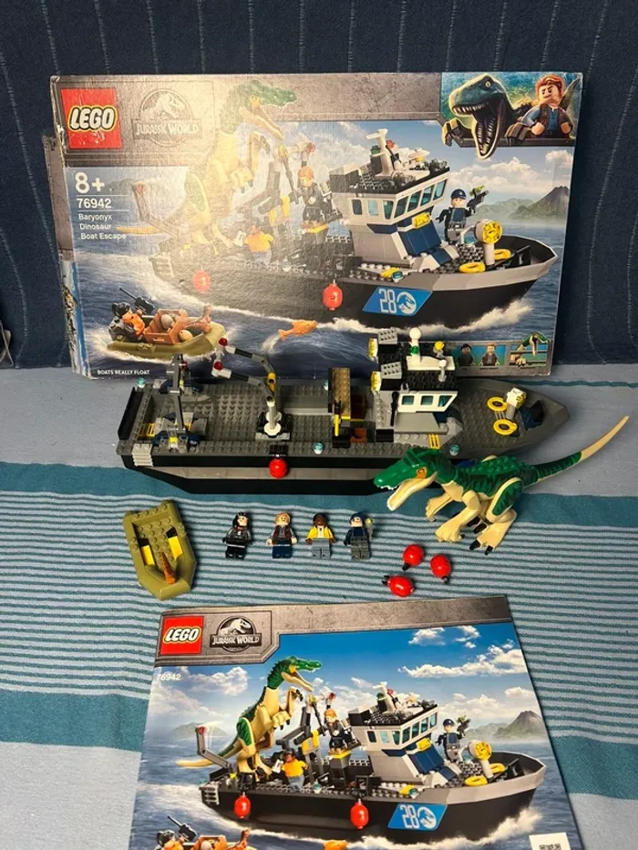 Lego Jurassic World 76942 Baryonyx Dinosaur Boat Escape - photo numéro 1