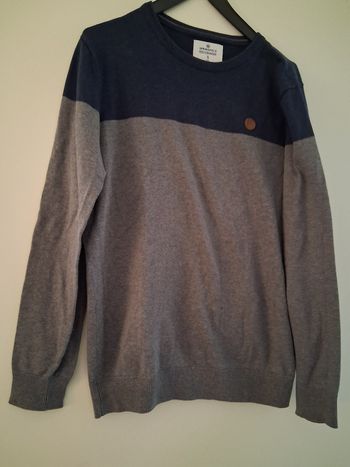 Pull gris et bleu " t-S" springfield"