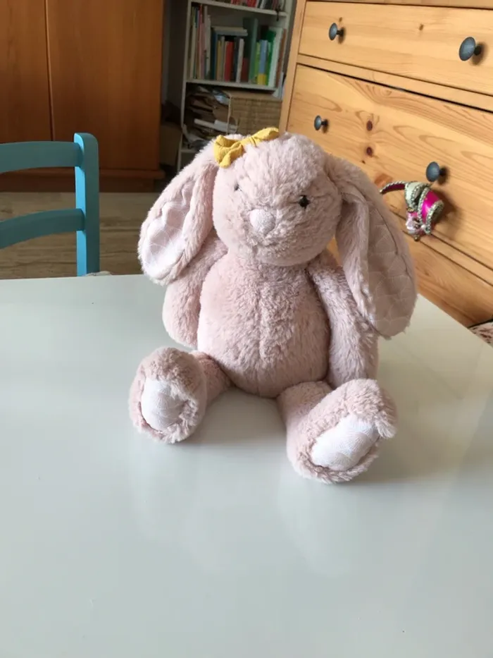 Doudou lapin rose