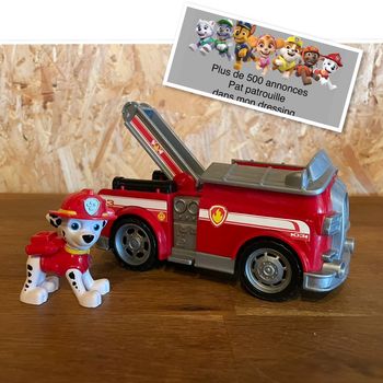 Idée cadeau 🎁 Jouet figurine Marcus avec son Véhicule de la Pat Patrouille