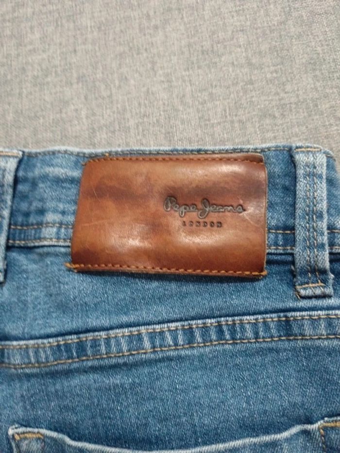 C58 short jeans bleu Pepe jeans 12 ans - photo numéro 3