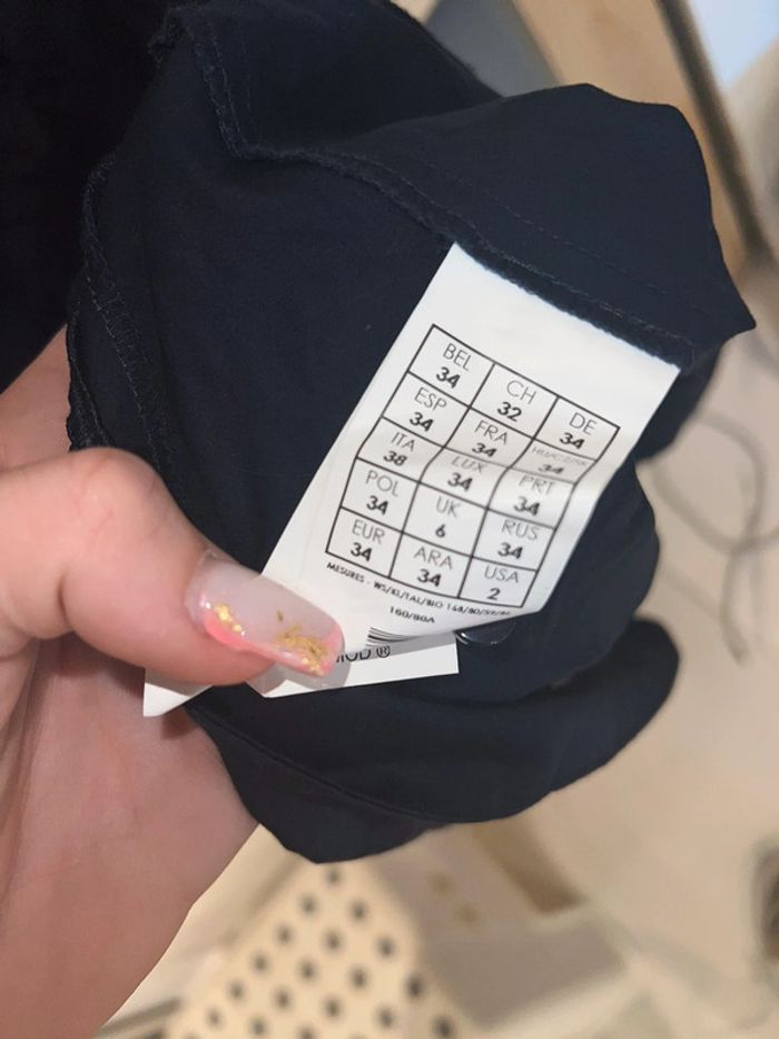 Robe ete promod taille 34 bleu marine dos nu cérémonie habillée ete col - photo numéro 9