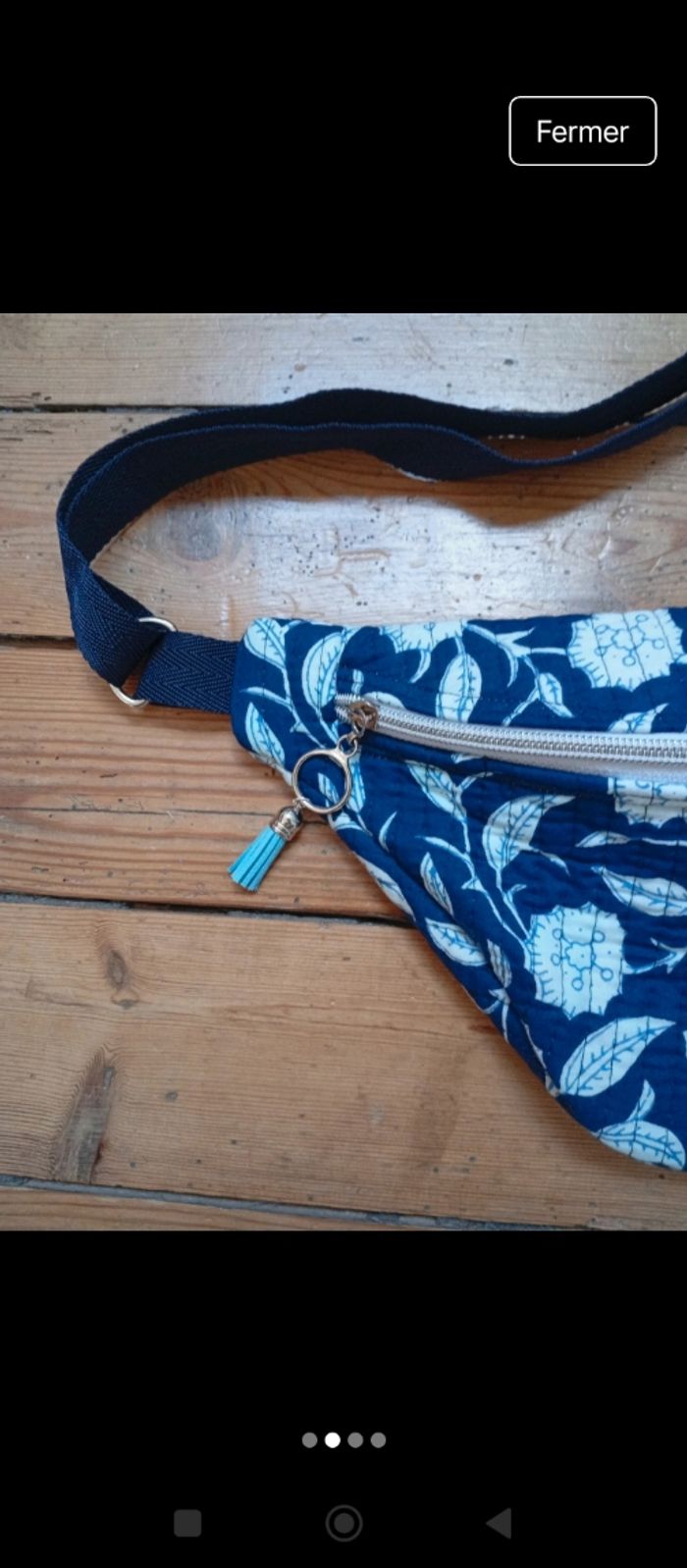 Sac banane tissus indien - photo numéro 2