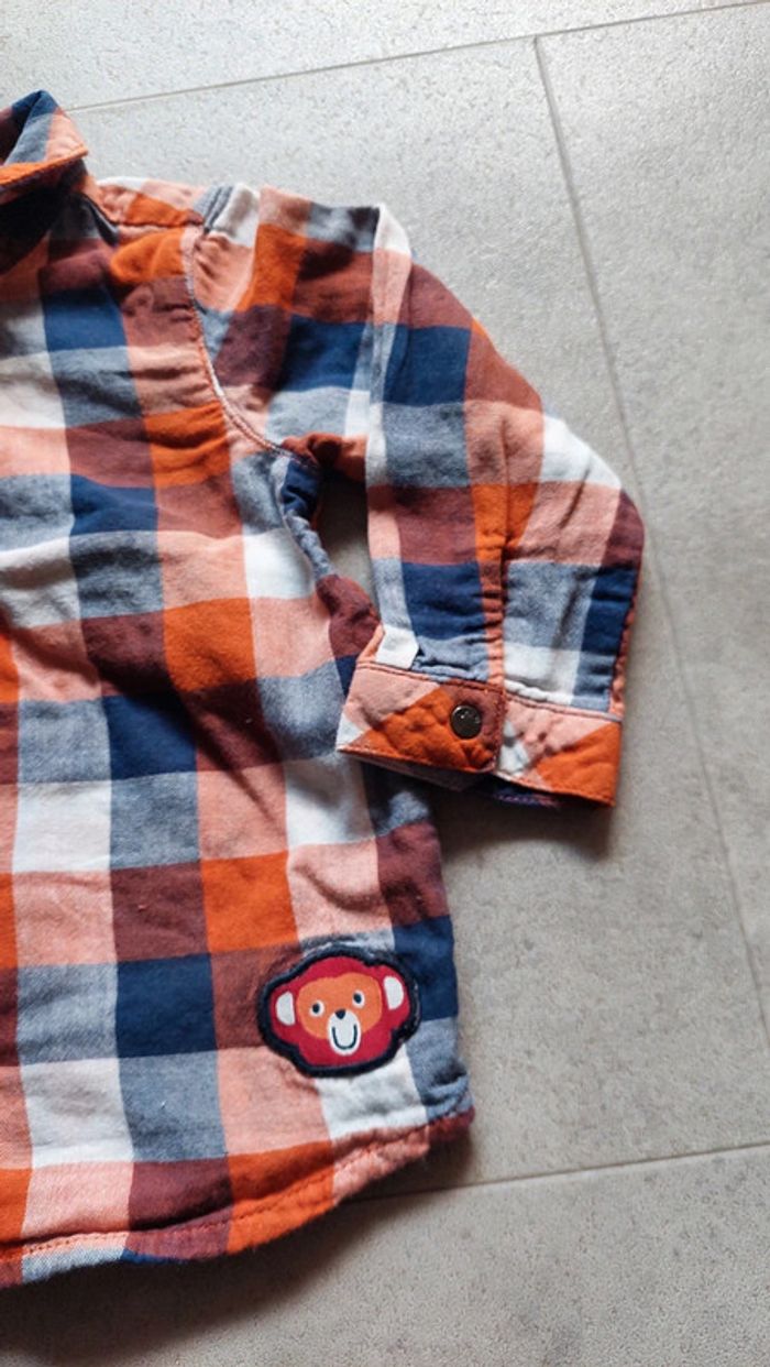 Chemise à carreaux DPAM 18 mois - photo numéro 3