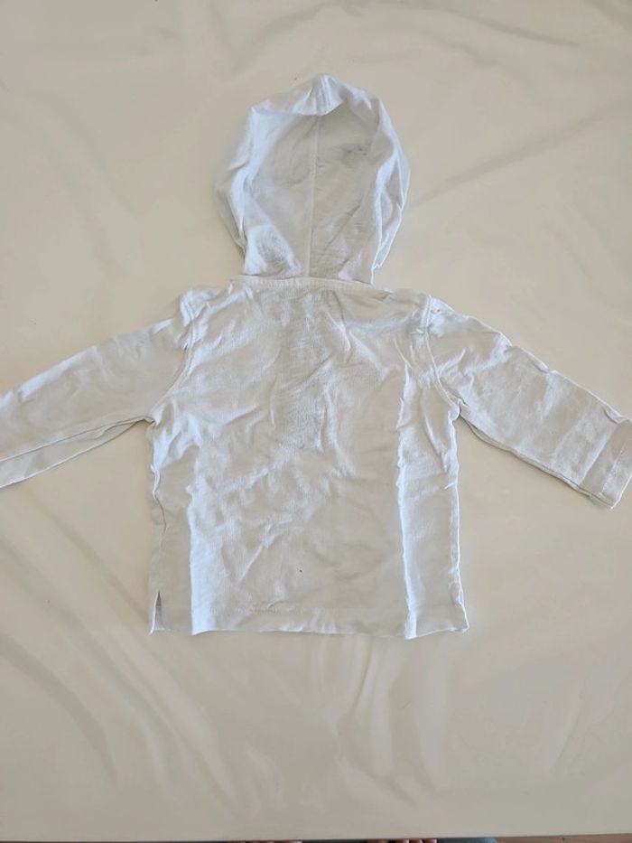 Tee-shirt manche longue à capuche 3 mois - photo numéro 4